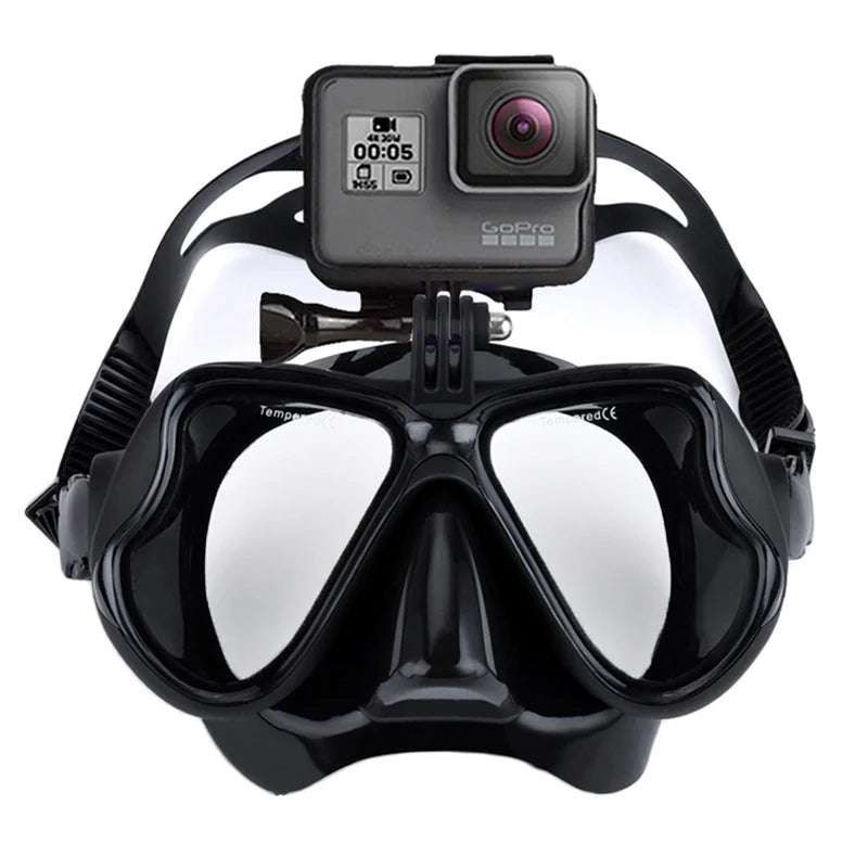 Camera Diving Mask Swimming Goggles Snorkel Scuba Diving Camera Holder mount For GoPro