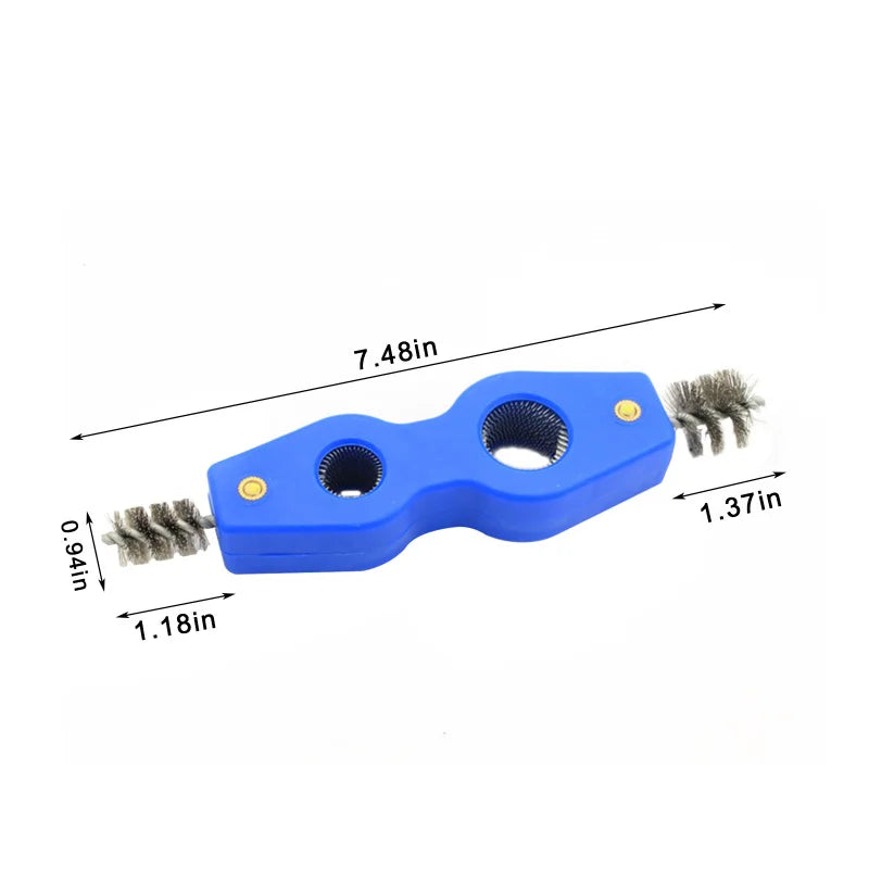 4-in-1 Durable Steel Wire Car Battery Brush for Rust Removal and Cleaning