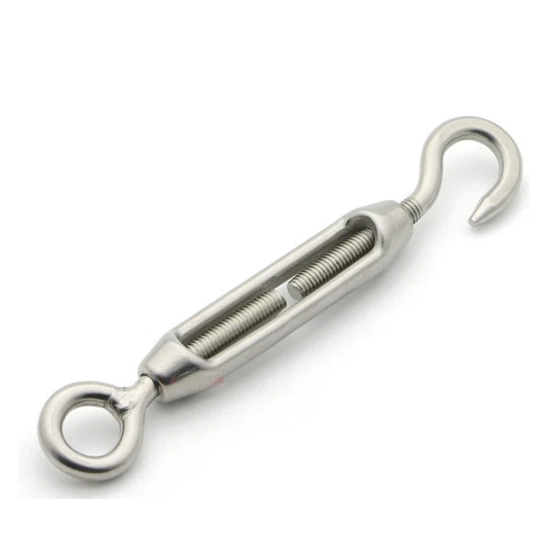 Turnbuckle Bolt Hook Rigging Eye Screw Wire Rope Tensioning Tightener - 1pc M4/M5/M6/M8