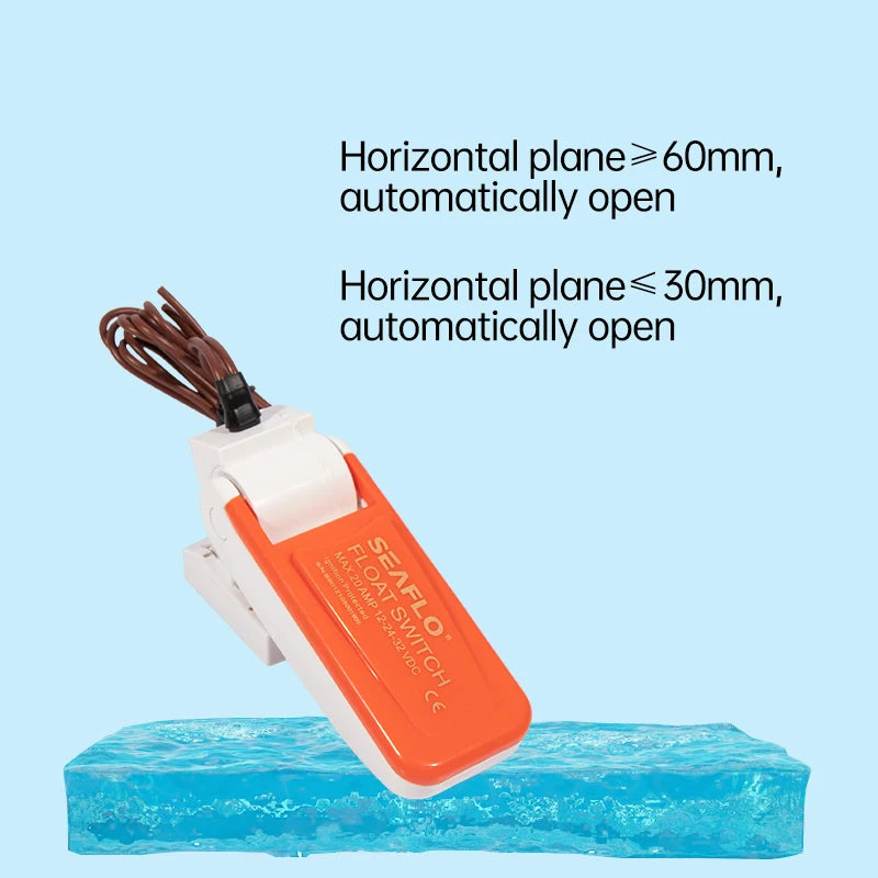 SEAFLO Float Switch for Automatic Water Flow Control - Submersible Pump Safety Sensor