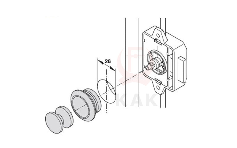 Cabinet Drawer Push Lock