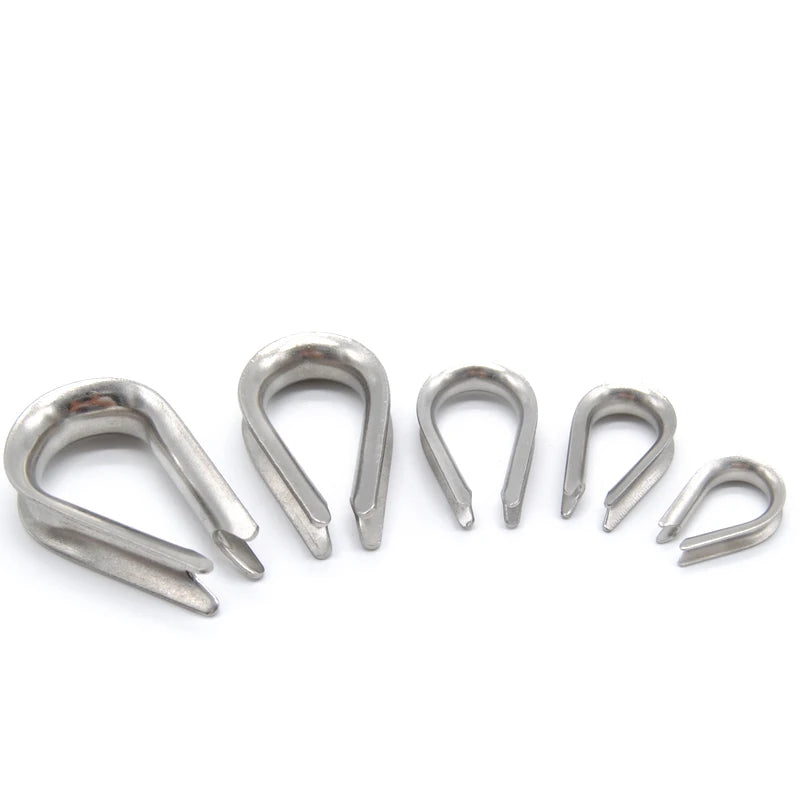 Wire Rope Protection Clamps - Ringging Anchor Line Thimbles Ring Clamp Wire Loop