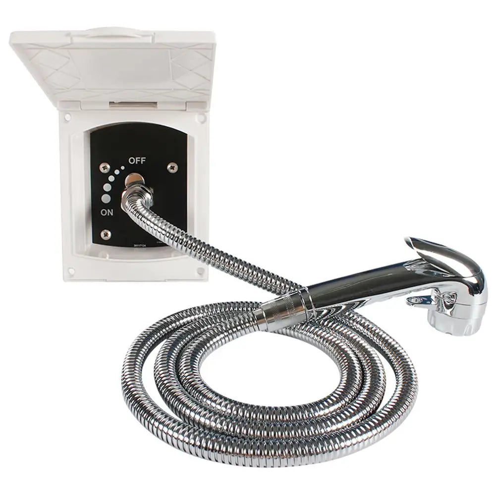 RV Exterior Shower Box Kit with Faucet and Hose - Durable Outdoor Modification Accessories