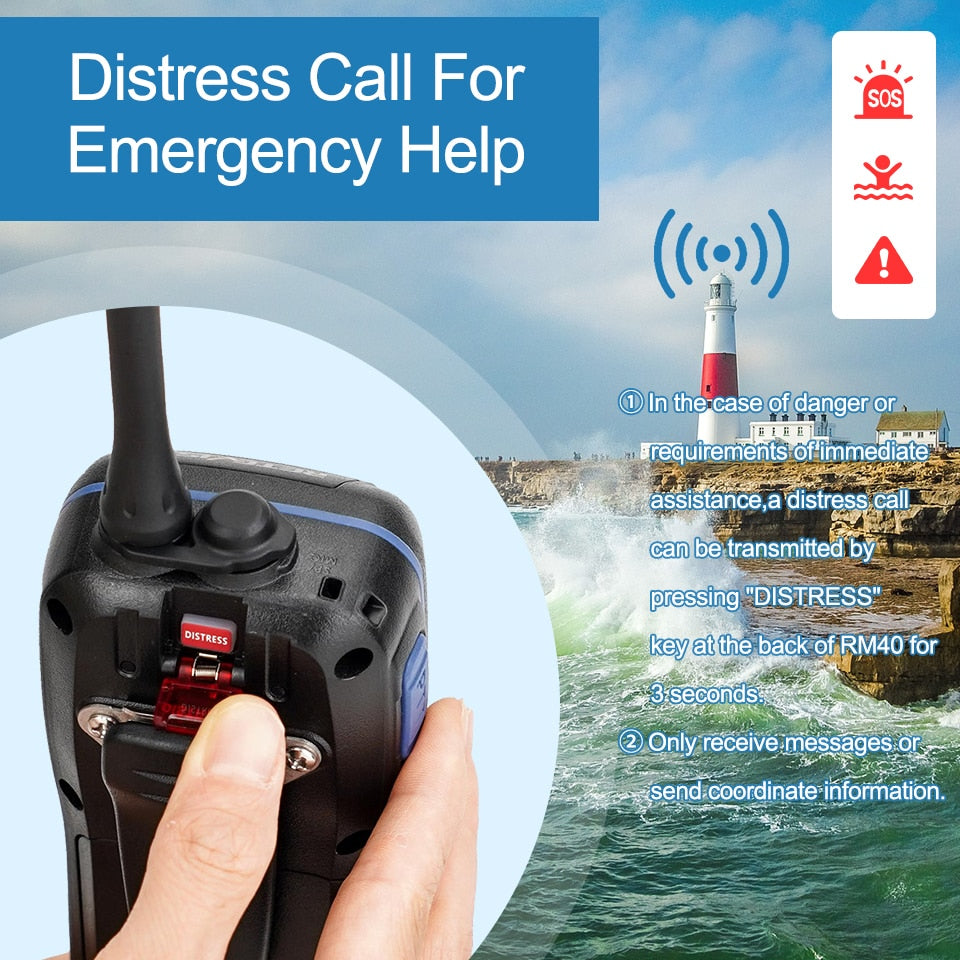 VHF GPS Marine Radio Retevis RM40