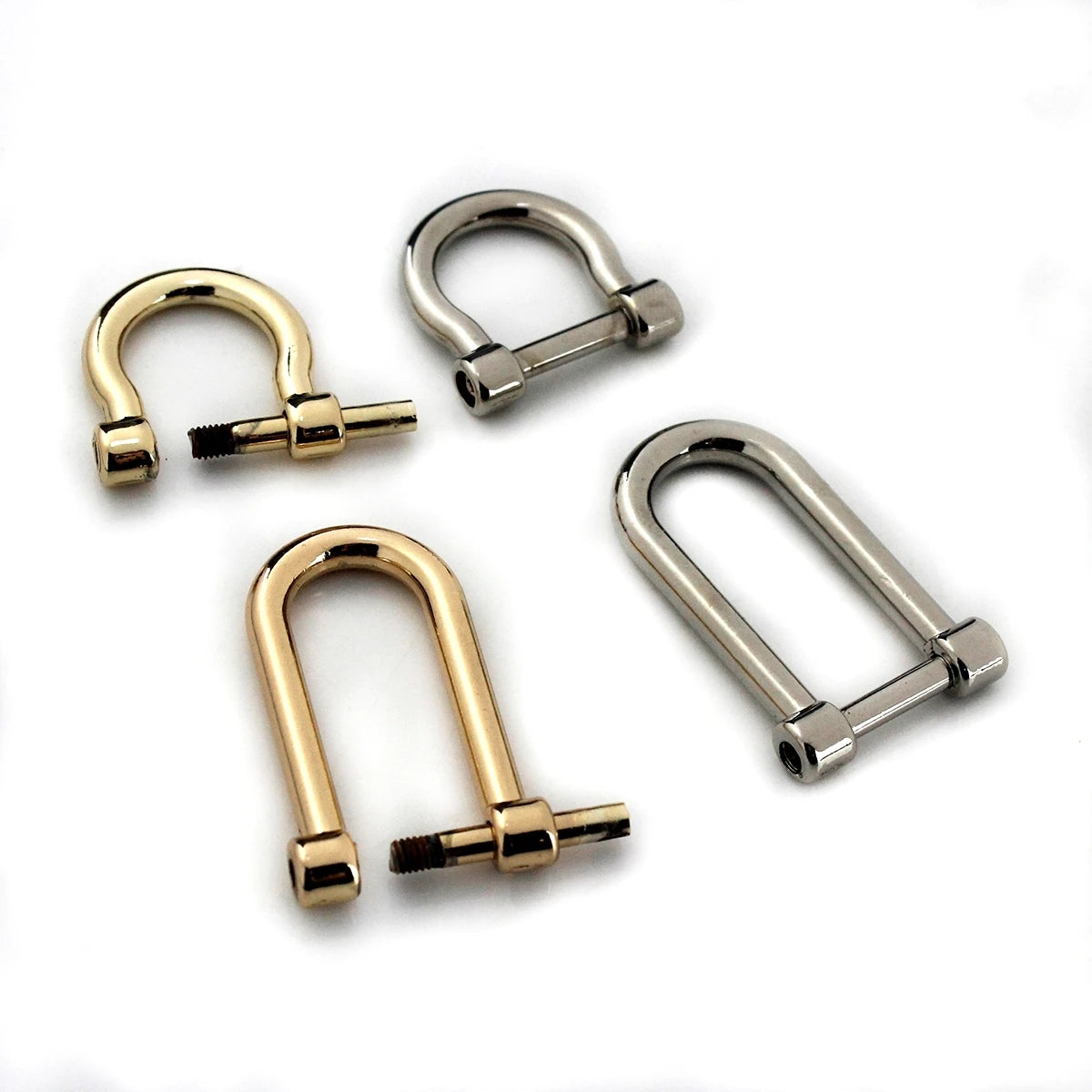 Stainless Alloy Staples Carabiner D Bow Shackle – Versatile Keychain and Belt Accessory