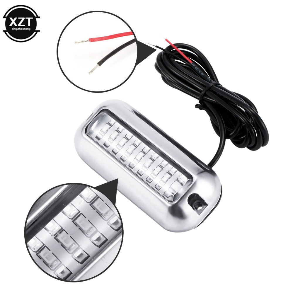LED 12V Boat Transom Marine Light Stainless Steel Waterproof IP68
