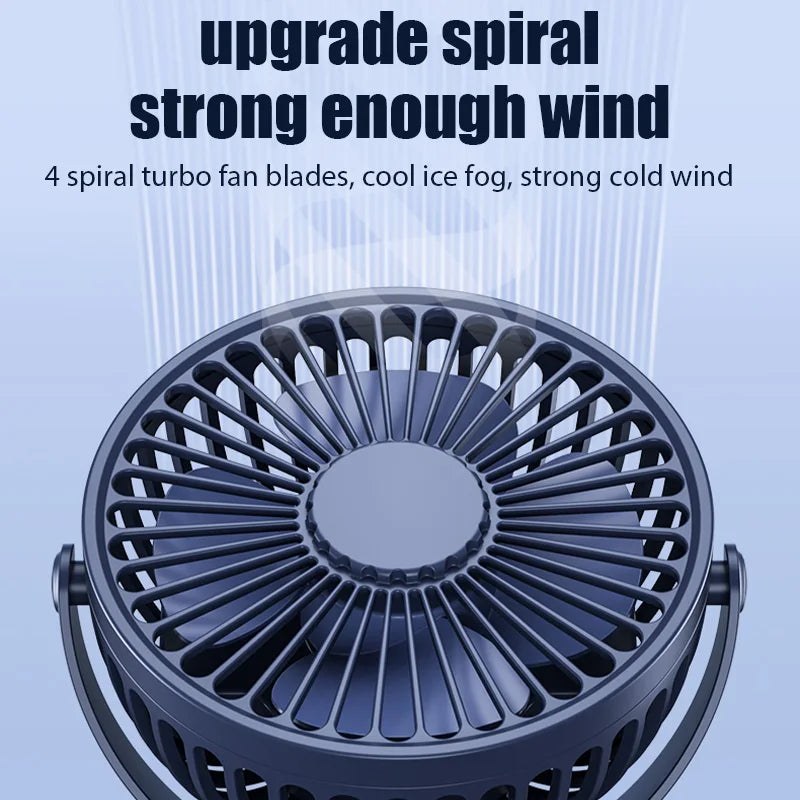 Clip-on Table Fan Type Portable USB Rechargeable