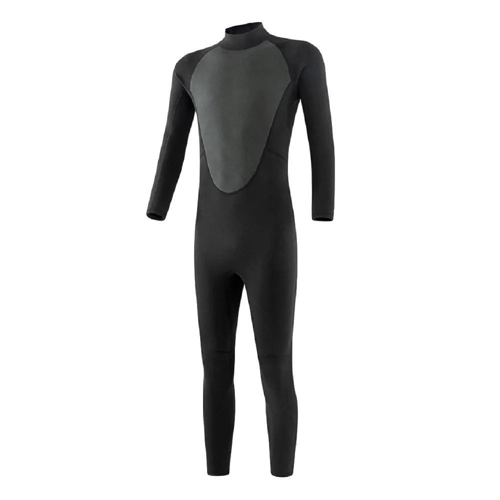 Neoprene Wetsuit for Men & Women - Full Body Front Zipper Diving Suit
