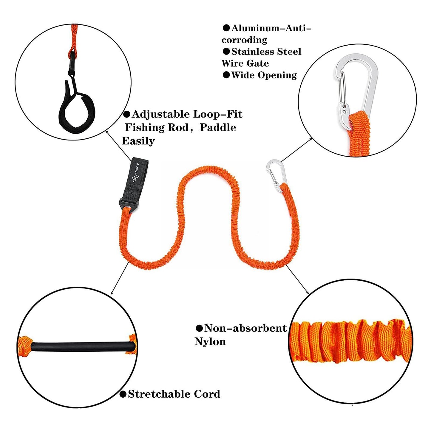 Kayak Canoe Paddle Safety Leash