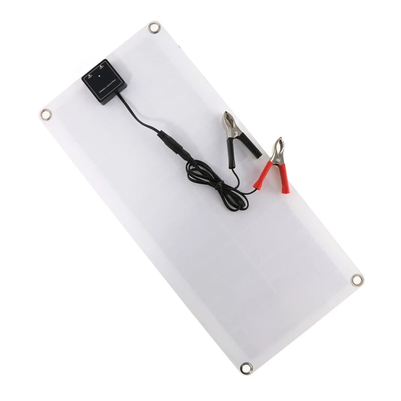 300W Flexible Solar Panel with Controller - Dual USB Charger for Yacht RV Phone Car