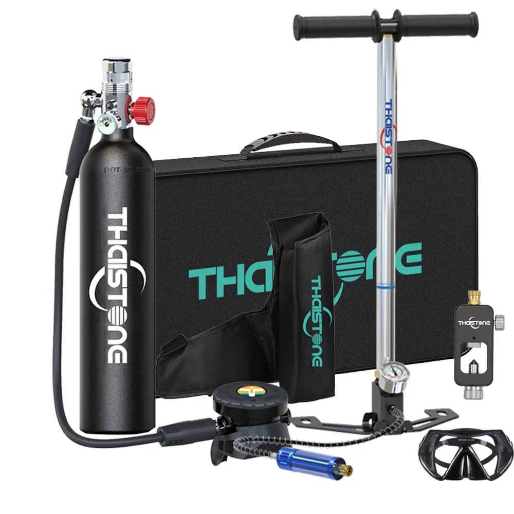 1L Mini Scuba Diving Tank - Portable Underwater Breathing Oxygen Cylinder