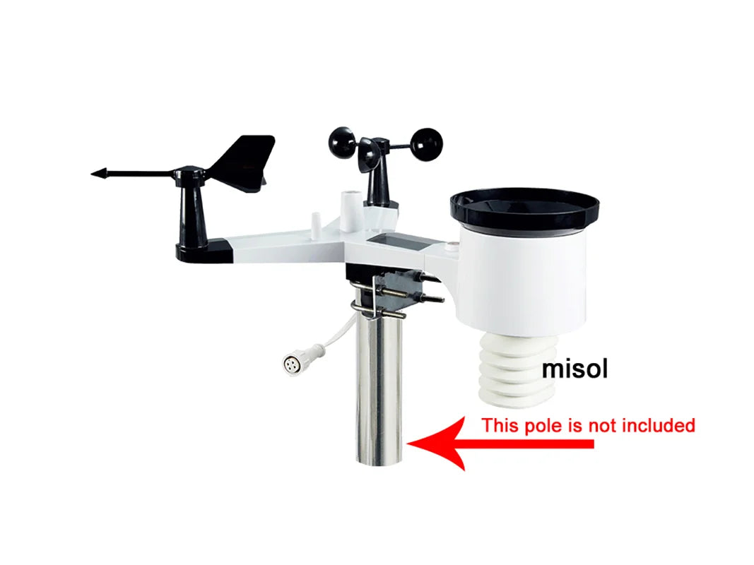 Weather Station with RS485 Port and 10m Cable - Digital Standing Household Weather Station