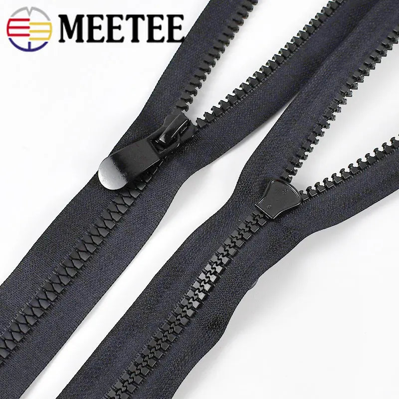 Resin Zippers - Double Slider, Single Puller (70cm-150cm)