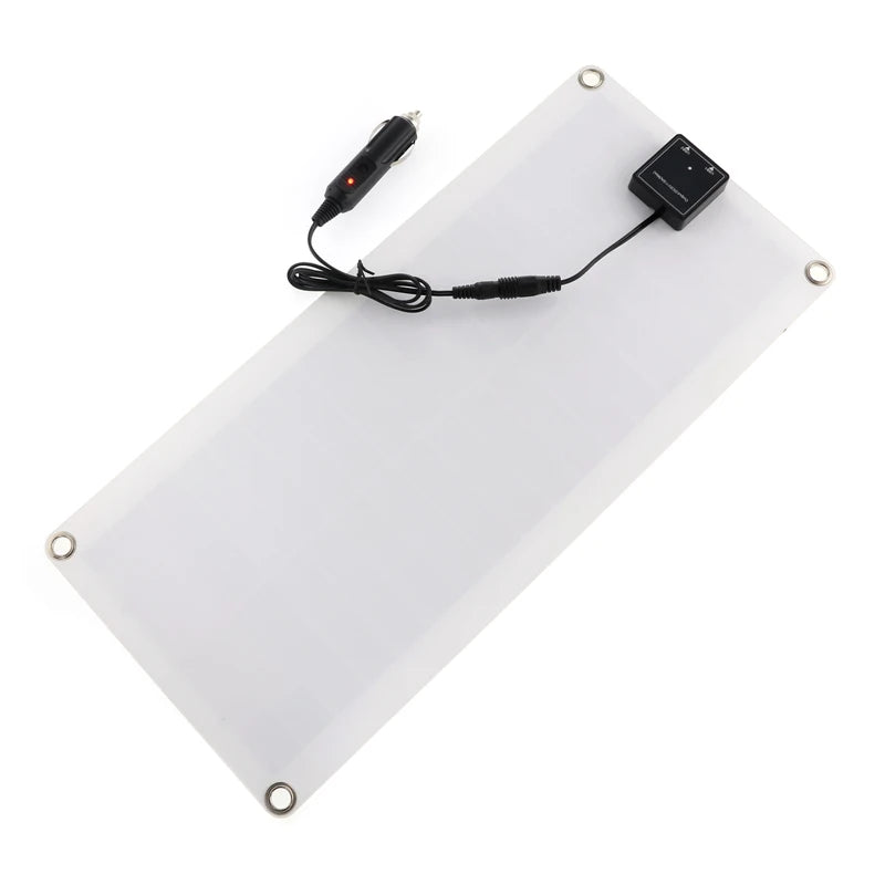 300W Flexible Solar Panel with Controller - Dual USB Charger for Yacht RV Phone Car