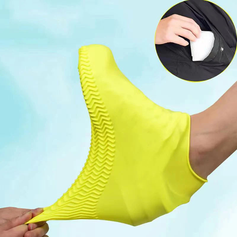 Waterproof Non-slip Silicone Shoe Covers for Outdoor Rainy Days - 1 Pair