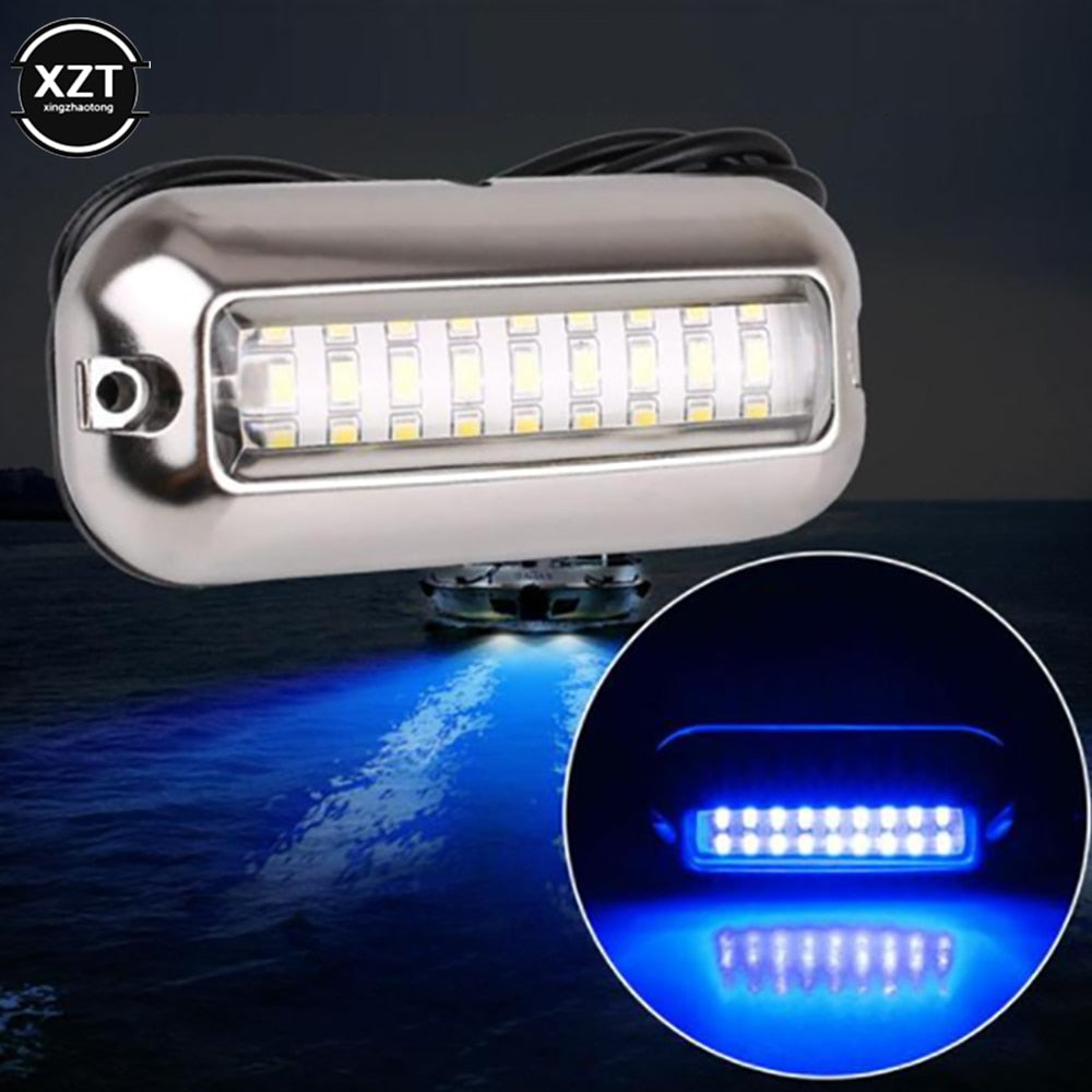 LED 12V Boat Transom Marine Light Stainless Steel Waterproof IP68