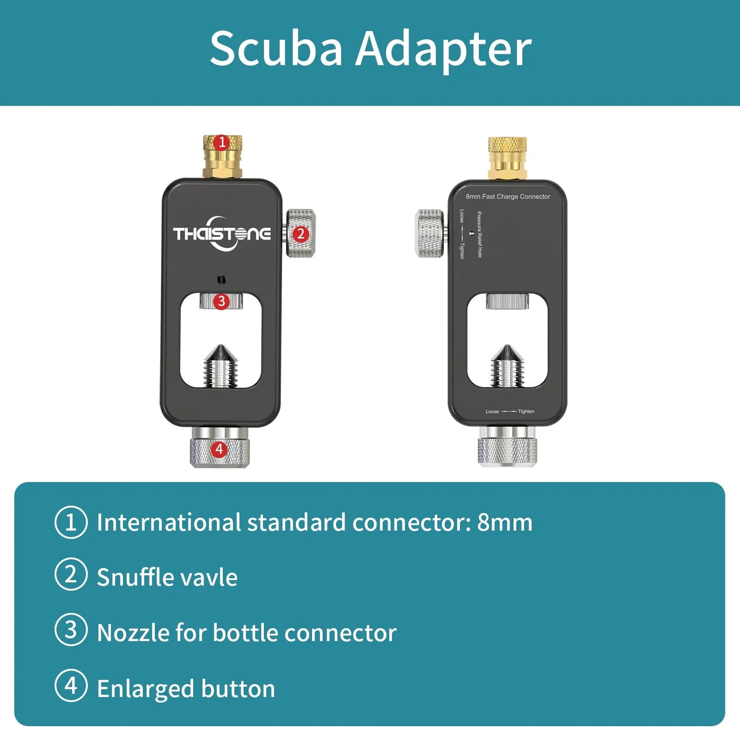 1L Mini Scuba Diving Tank - Portable Underwater Breathing Oxygen Cylinder