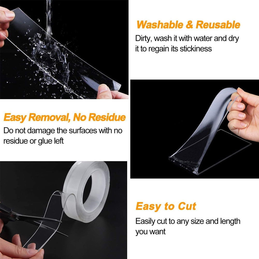 Double Sided Tape Heavy Duty Transparent Adhesive Strips