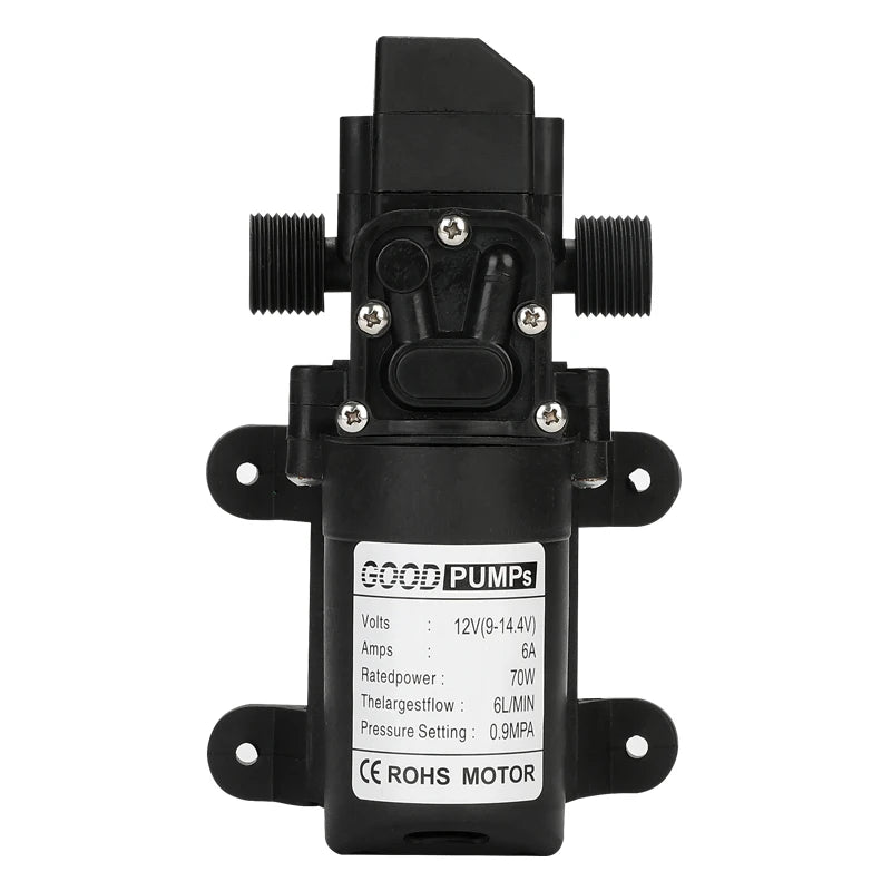 Automatic Flow Switch 6L/Min DC12V 70W 130PSI Auto Diaphragm Water Pump