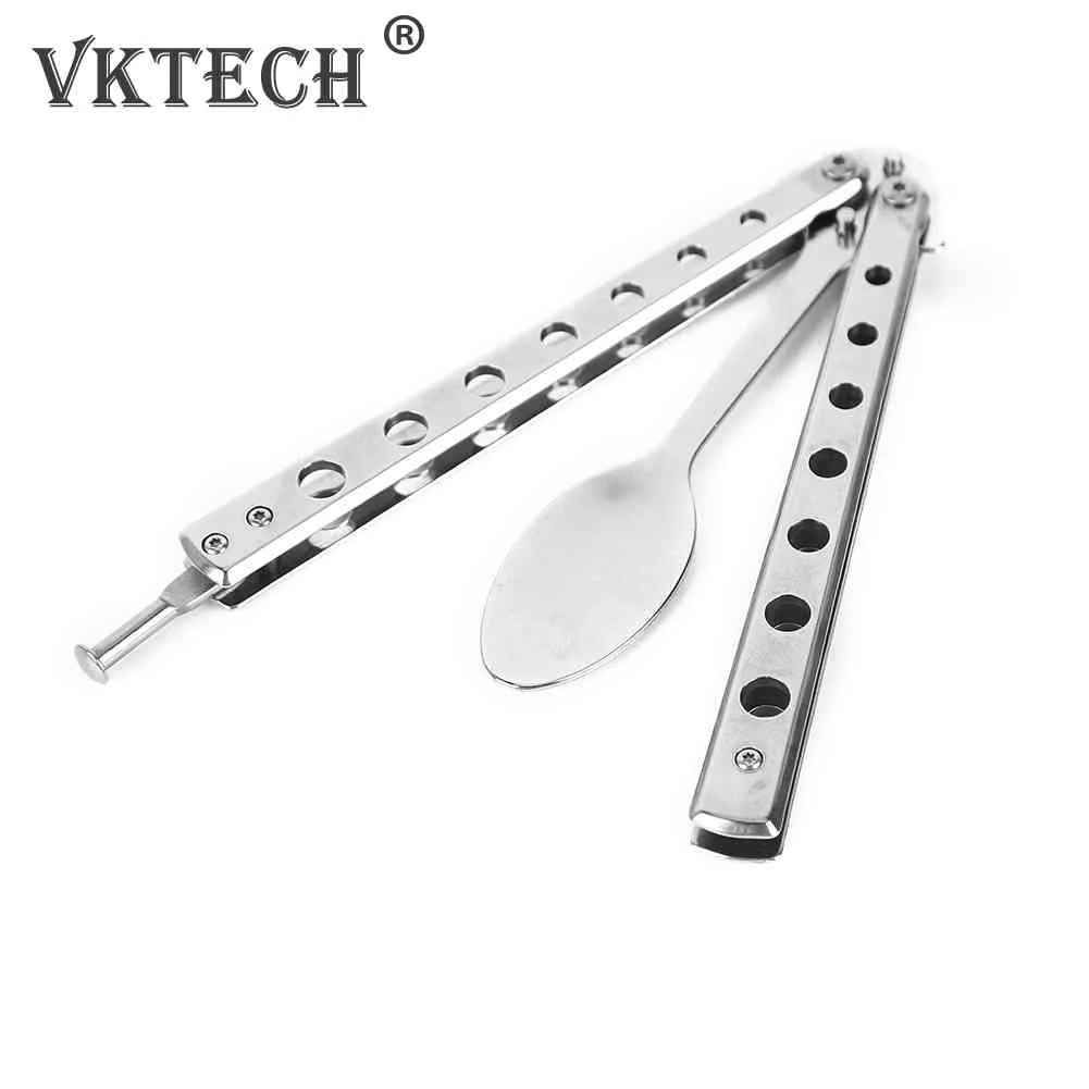 Butterfly Knife Folding Spoon For