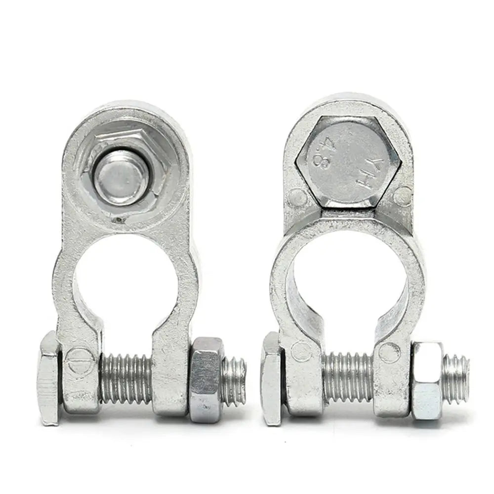 1 Pair Heavy Duty Car Battery Terminal Clamps with Adjustable Conductive Caps