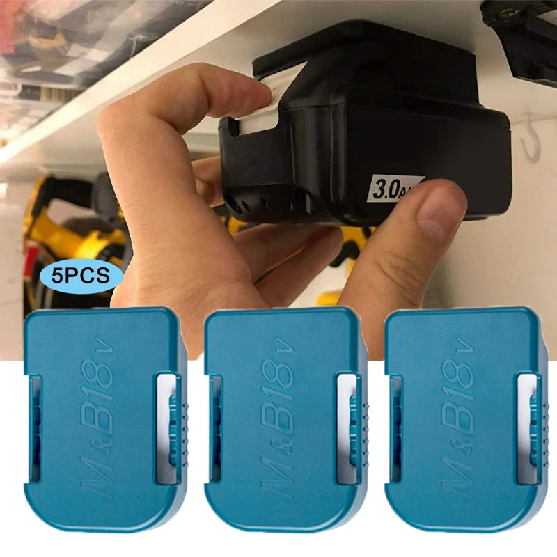 Fixing Devices Battery Mounts Storage Rack for Makita 18V