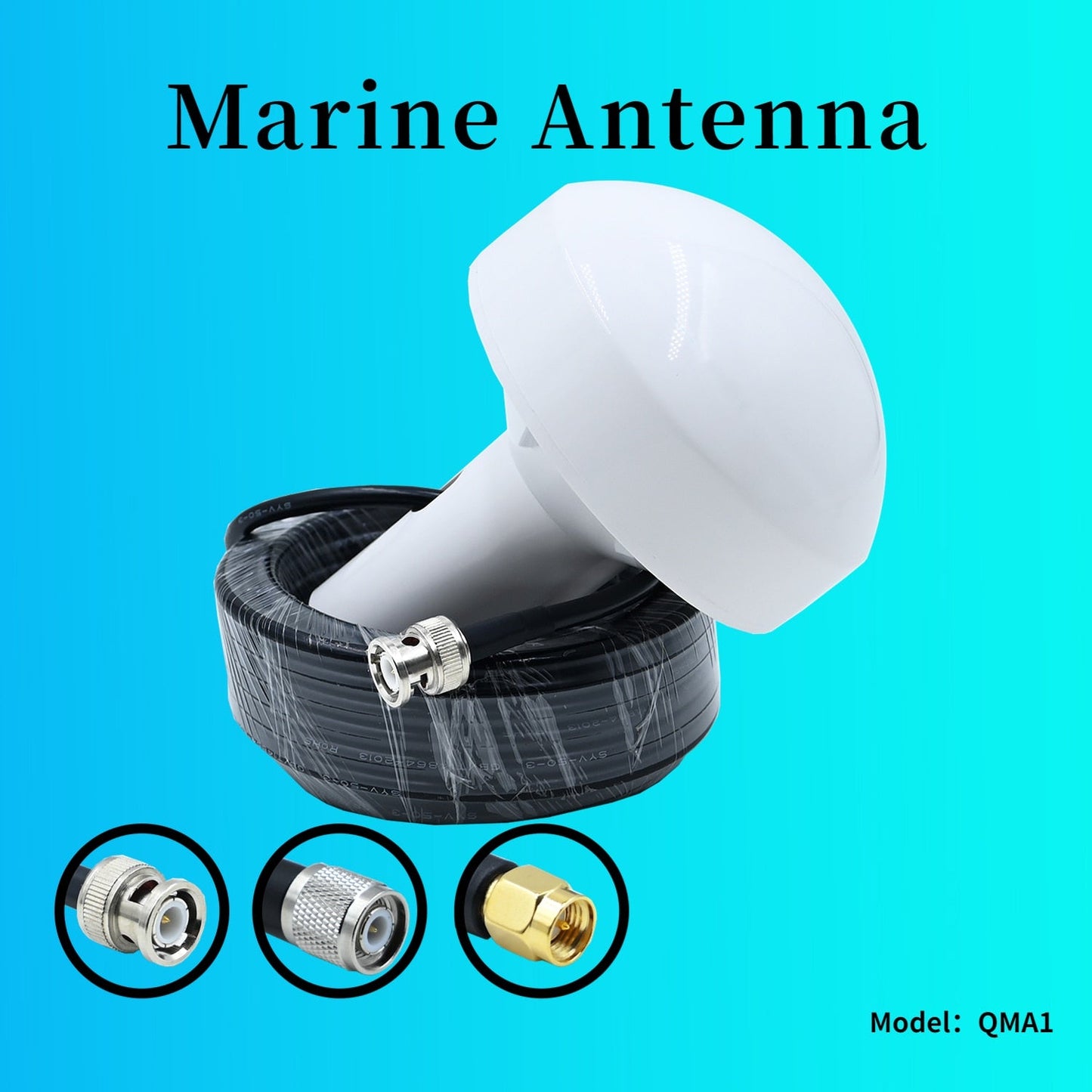 30dBi Marine GPS Antenna VHF AIS Antenna BNC SMA TNC - Sail Smart Outlet -