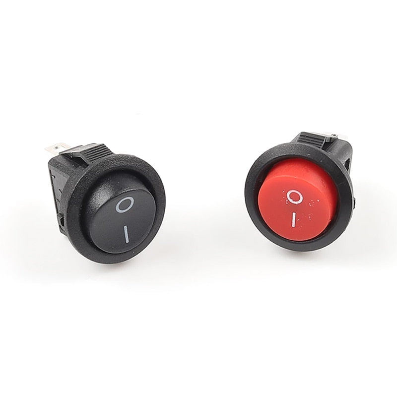 Round Rocker Switches 2 Pin ON-OFF (5pcs)