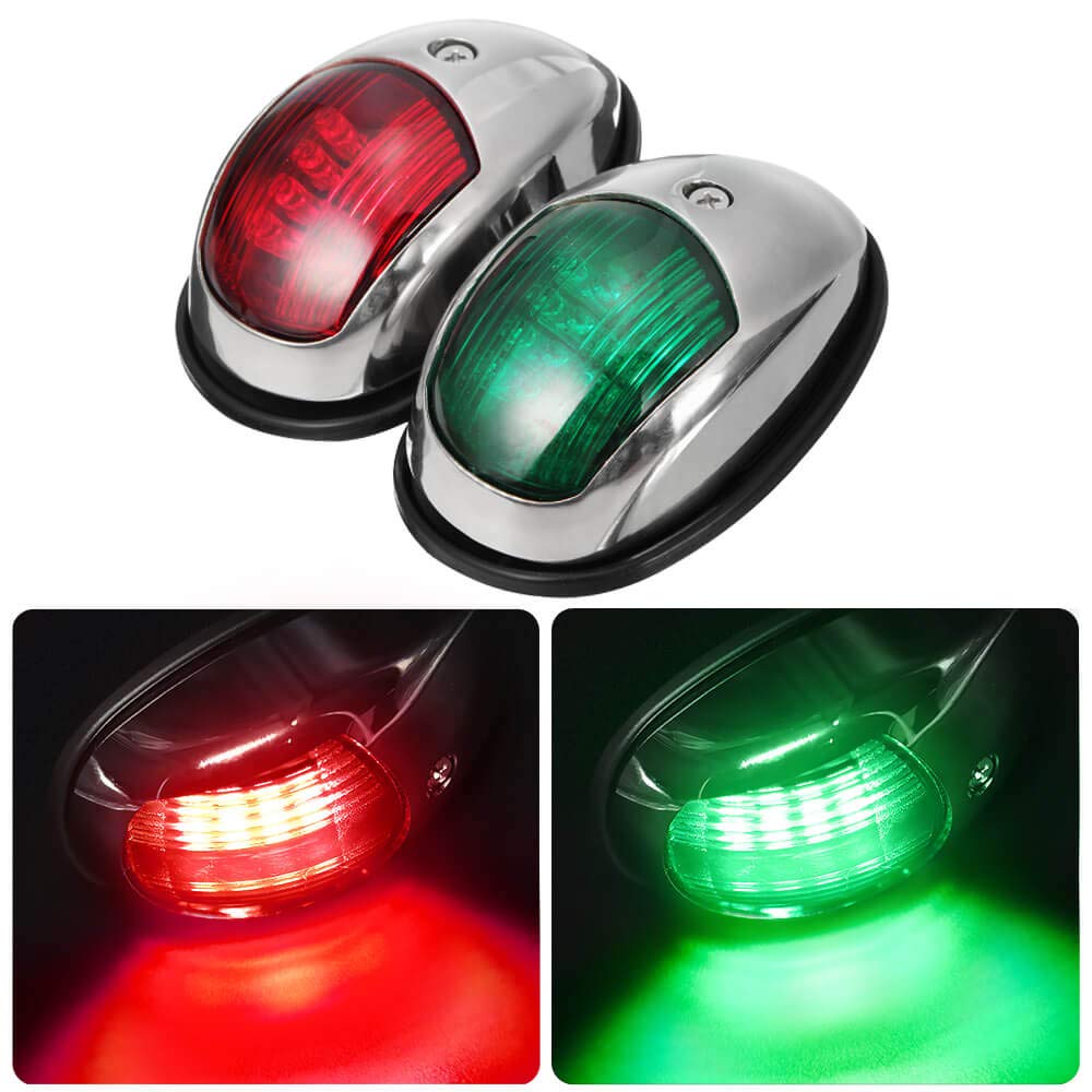 LED Marine Navigation Bow Lights 2Pcs