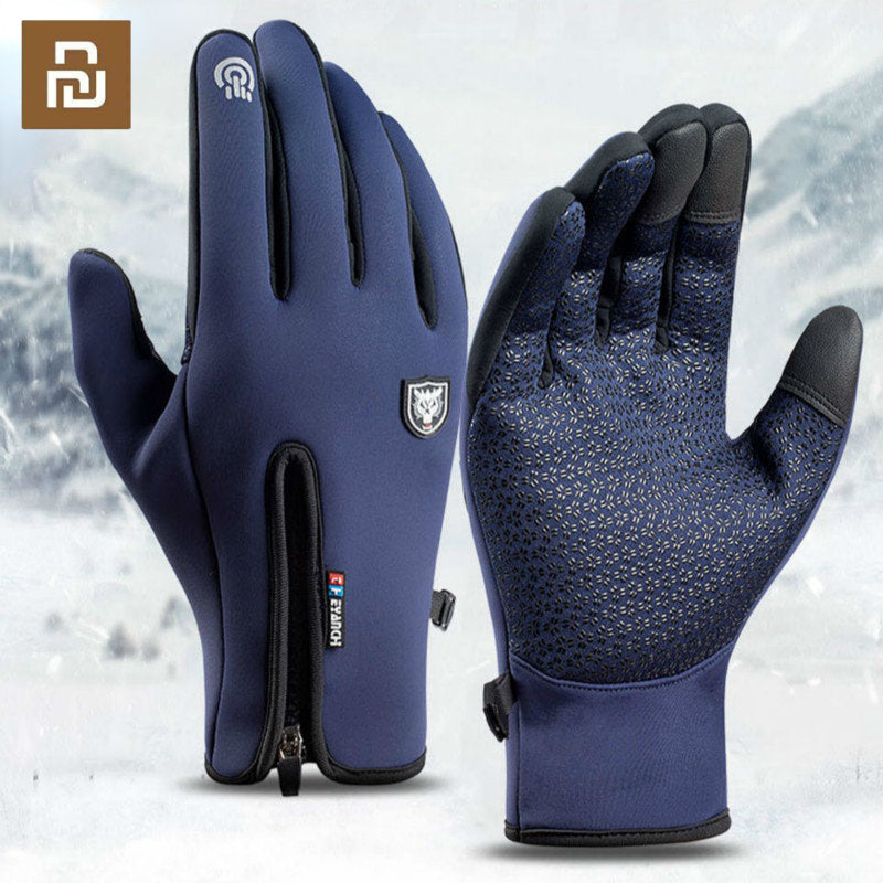 Youpin Winter Thermal Gloves - Waterproof, Windproof, Full Finger Touch Screen Gloves for Outdoor Sports