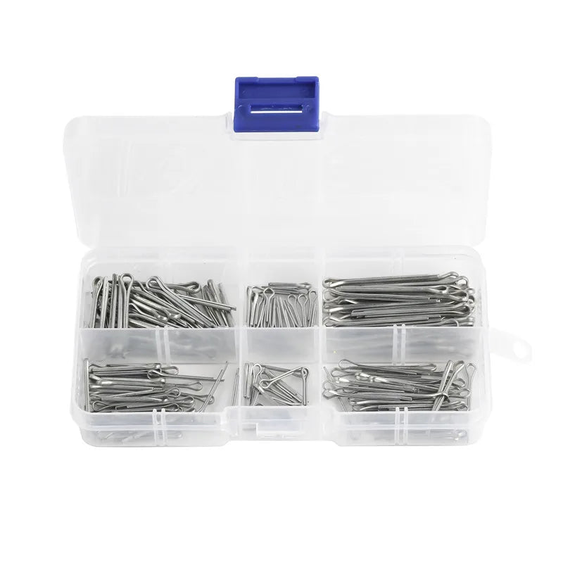 Silver Split Pins Cotter Fixings – Assorted Sizes, Zinc-Plated Steel for Secure Fixing & Fastening