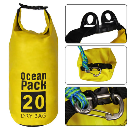 Dock Line with Ocean Pack 2-in-1 Sand Anchor & 20L Waterproof Dry Bag