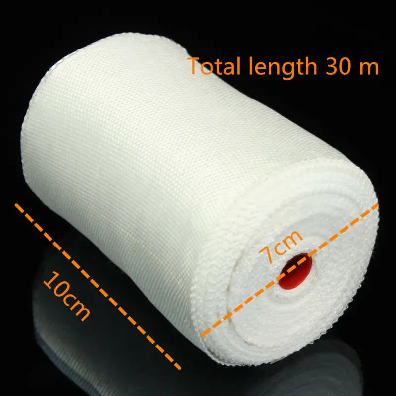 1 roll of 100mm x 30m white fiberglass cloth tape, high-strength fiberglass plain weave seam with high temperature resistance