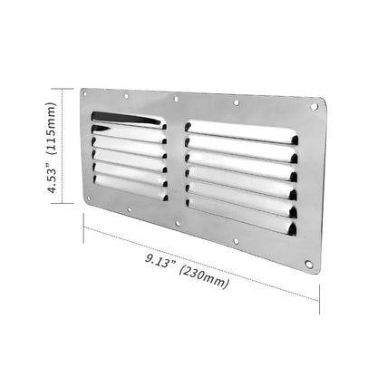 Air Vent Grilles for Boat Wall Ducting Cover Ventilation Louvre 4.53 x 9.13 Inches