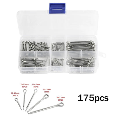 Silver Split Pins Cotter Fixings – Assorted Sizes, Zinc-Plated Steel for Secure Fixing & Fastening