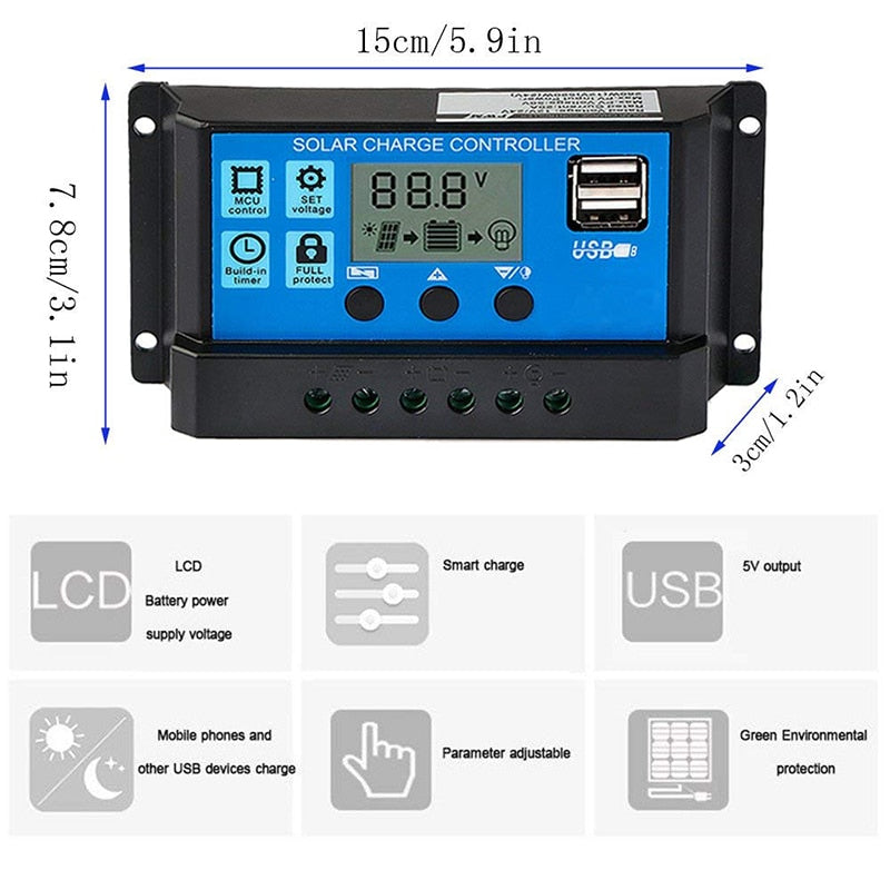 Solar Controller Regulator PWM Battery Charger