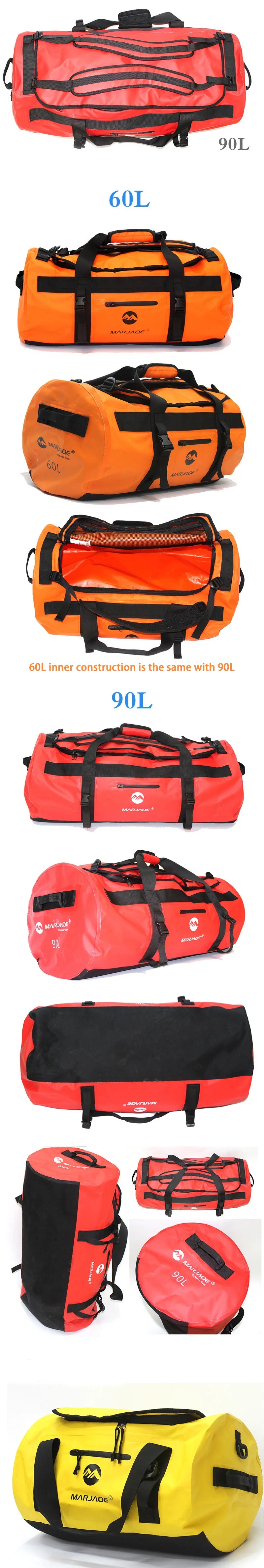 Outdoor Waterproof Bag: Ideal for Swimming, Fishing, Camping, and More - Available in 30L, 60L, and 90L