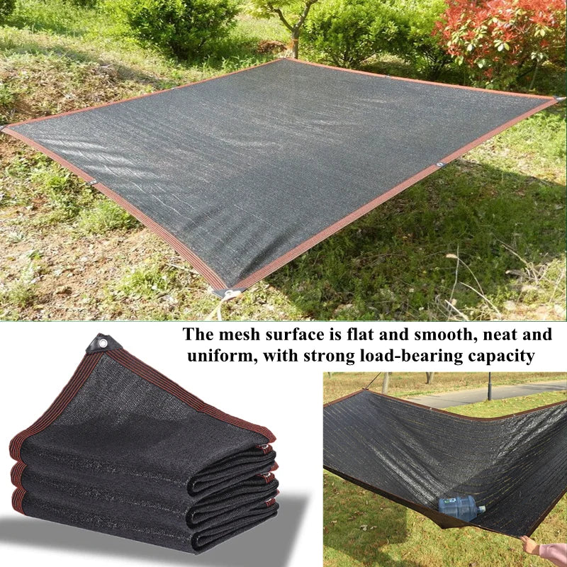 Black Anti-UV HDPE Sunshade Net - Outdoor Shade Protection