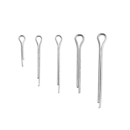 Silver Split Pins Cotter Fixings – Assorted Sizes, Zinc-Plated Steel for Secure Fixing & Fastening