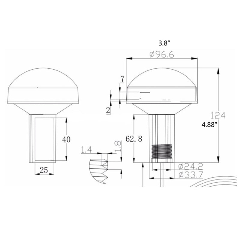 GPS Marine Satellite Positioning Antenna 30dB Gain