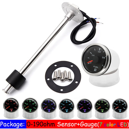 Fuel Level Gauge with Sensor for Boat