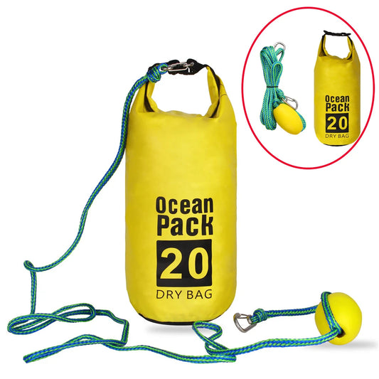 Dock Line with Ocean Pack 2-in-1 Sand Anchor & 20L Waterproof Dry Bag