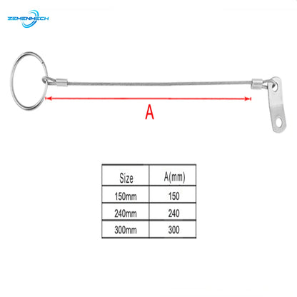 316 Stainless Steel Lanyard Cable Safety Tether for Loss Prevention