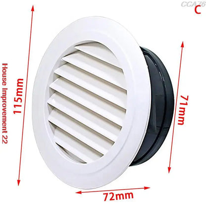 Adjustable Air Ventilation Cover Round Ducting Ceiling Wall Hole Air Vent Grille