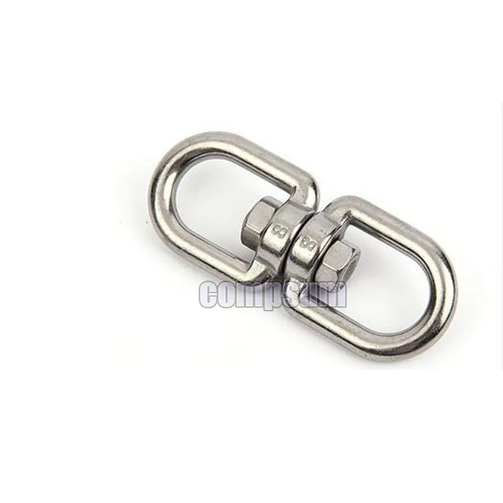 304 Stainless Steel Eye Eye Swivel Anchor Chain Connector Double Shackle Swivel for Boat