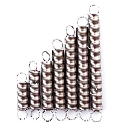 304 Steel Dual Hook Small Tension Springs 10pc