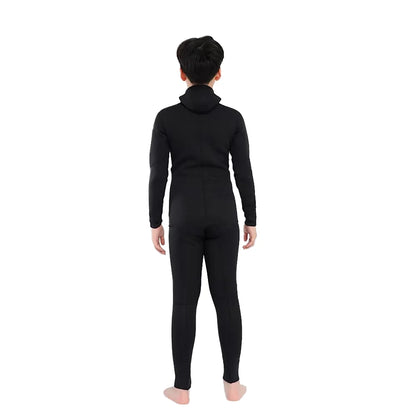 2.5mm Neoprene Kids Wetsuit - 2-Piece Long Sleeve Hooded Thermal Swimsuit for Boys & Girls