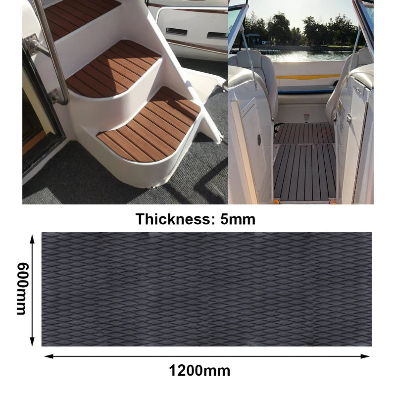 EVA Traction Foam Pad - Anti-Skid Deck Sheet: 600 x 1200 x 5 mm