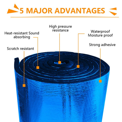 Engine Sound & Heat Deadening Foam, Soundproof Dampening Insulation