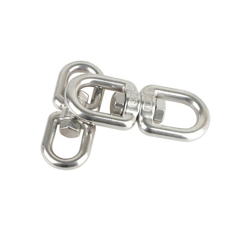 Stainless Steel 8-word Universal Dog Chain Climbing Swivel Ring Hook